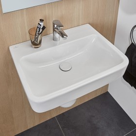 Villeroy & Boch O.novo Waschtisch 65 x 46 cm ohne Überlauf, 1 Hahnloch