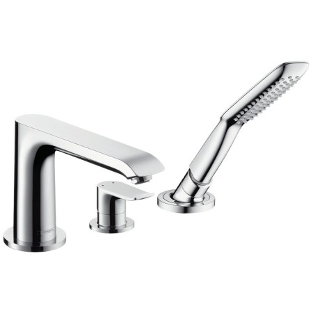 hansgrohe Metris 3-Loch Wannenrand Einhebelmischer