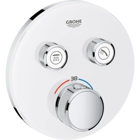 GROHE Grohtherm SmartControl Thermostat Fertigmontageset mit 2 Absperrventilen, runde Ausführung