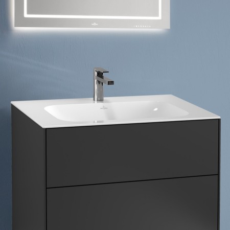Villeroy & Boch Finion Schrankwaschtisch 80 cm mit Hahnloch, mit ViFlow Überlauf