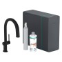 hansgrohe Aqittura M91 SodaSystem 210, Ausziehauslauf, 1 Strahlart, sBox lite, Starter Set