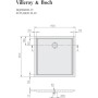 Villeroy & Boch Futurion Flat Duschwanne 90 x 90 cm