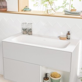 Villeroy & Boch Finion Schrankwaschtisch 100 cm ohne Hahnloch, ohne Überlauf
