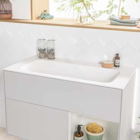 Villeroy & Boch Finion Schrankwaschtisch 100 cm ohne Hahnloch, ohne Überlauf