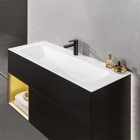 Villeroy & Boch Finion Schrankwaschtisch 120 cm mit Hahnloch, mit ViFlow Überlauf