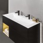 Villeroy & Boch Finion Schrankwaschtisch 120 cm mit 2 Hahnlöcher, ohne Überlauf