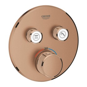 GROHE Grohtherm SmartControl Thermostat Fertigmontageset mit 2 Absperrventilen, runde Ausführung