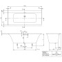 Villeroy & Boch Subway 3.0 Duo Badewanne 170 x 75 cm