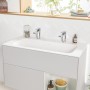 Villeroy & Boch Finion Schrankwaschtisch 100 cm mit 2 Hahnlöcher, ohne Überlauf