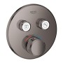 GROHE Grohtherm SmartControl Thermostat Fertigmontageset mit 2 Absperrventilen, runde Ausführung