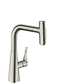 hansgrohe Metris Select M71 Einhebel-Küchenmischer 240, Ausziehbrause, 2jet, sBox