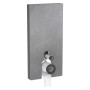 Geberit Monolith Plus Sanitärmodul für Stand-WC, 101 cm, Frontverkleidung aus Steinzeug
