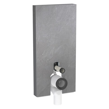 Geberit Monolith Plus Sanitärmodul für Stand-WC, 101 cm, Frontverkleidung aus Steinzeug