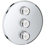 GROHE Grohtherm SmartControl 3-fach Unterputzventil Fertigmontageset, runde Ausführung