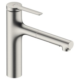 hansgrohe Zesis M33 Einhebel-Küchenarmatur 160, Ausziehbrause, 2 Strahlarten, Schlauchbox (sBox) lite
