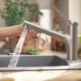 hansgrohe Zesis M33 Einhebel-Küchenarmatur 160, Ausziehbrause, 2 Strahlarten, Schlauchbox (sBox) lite