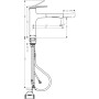 hansgrohe Zesis M33 Einhebel-Küchenarmatur 160, Ausziehbrause, 2 Strahlarten, Schlauchbox (sBox) lite