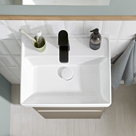 Villeroy & Boch Collaro Handwaschbecken 45 cm ohne Überlauf, 1 Hahnloch