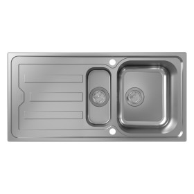 hansgrohe S44 S440-A517 100 Einbauspüle 342/145 mit Abtropffläche und automatischer Ablaufgarnitur