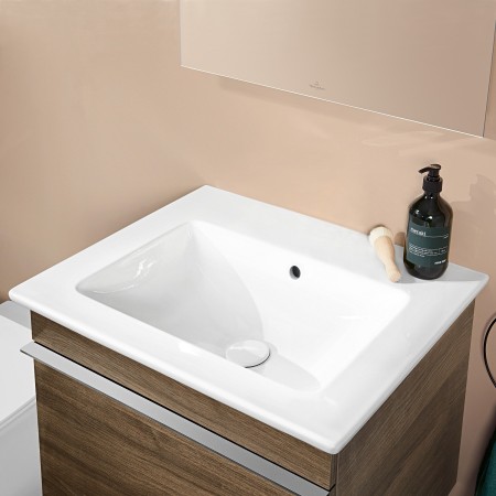 Villeroy & Boch Venticello Waschtisch 60 x 50 cm, ohne Hahnloch, mit Überlauf