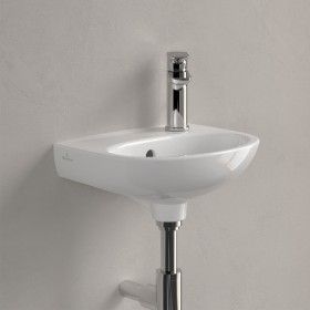 Villeroy & Boch O.novo Handwaschbecken 36 x 27,5 cm, mit Überlauf und Hahnloch rechts