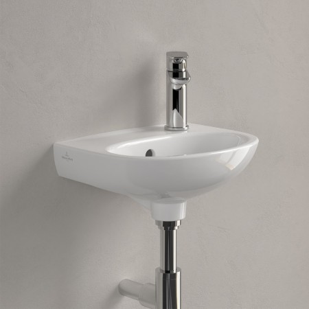 Villeroy & Boch O.novo Handwaschbecken 36 x 27,5 cm, mit Überlauf und Hahnloch rechts