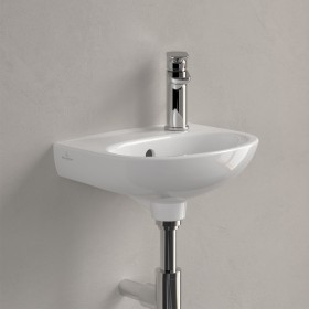 Villeroy & Boch O.novo Handwaschbecken 36 x 27,5 cm, mit Überlauf und Hahnloch rechts