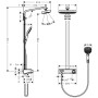 hansgrohe Raindance Select E 300 2jet Showerpipe EcoSmart
