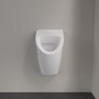 Villeroy & Boch O.novo Absaug-Urinal Compact, ohne Deckel, mit Zielobjekt, Zulauf verdeckt