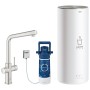 GROHE Red Duo Armatur und Boiler Grösse L, Armatur mit L-Auslauf