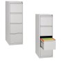 Wolfstahl Hängeregistraturschrank einbahnig 4 Schubladen 40 x 62 x 132 cm