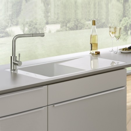 Villeroy & Boch Timeline 60 flat Spüle, Ablaufgarnitur mit Handbetätigung