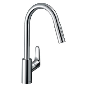 hansgrohe Focus M41 Einhebel-Küchenmischer 240, Ausziehbrause, 2jet, sBox