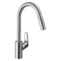 hansgrohe Focus M41 Einhebel-Küchenmischer 240, Ausziehbrause, 2jet, sBox