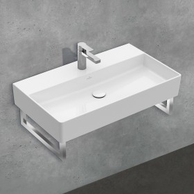 Villeroy & Boch Memento 2.0 Waschtisch 80 cm mit 1 Hahnloch, ohne Überlauf