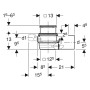 Geberit Varino Bodenablauf horizontal, d110