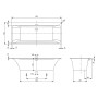 Villeroy & Boch Squaro Edge 12 Duo Badewanne 180 x 80 cm