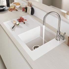 Villeroy & Boch Timeline 50 flat Spüle, Ablaufgarnitur mit Handbetätigung