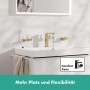 hansgrohe Tecturis E Einhebel-Waschtischarmatur 210 Fine CoolStart mit Schwenkauslauf und Push-Open Ablaufgarnitur