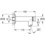 GROHE Euroeco CT Selbstschluss-Wandventil, DN 15