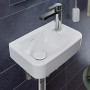 Villeroy & Boch O.novo Handwaschbecken compact 36 x 25 cm ohne Überlauf, Becken links