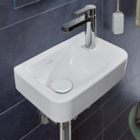 Villeroy & Boch O.novo Handwaschbecken compact 36 x 25 cm ohne Überlauf, Becken links