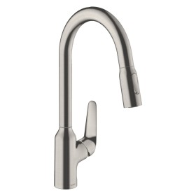 hansgrohe Focus M42 Einhebel-Küchenmischer 220, Ausziehbrause, 2jet
