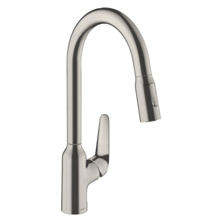 hansgrohe Focus M42 Einhebel-Küchenmischer 220, Ausziehbrause, 2jet