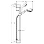 hansgrohe Crometta 85 1jet/Unica'Crometta Set 65 cm DN15