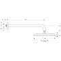 hansgrohe Raindance Classic Kopfbrause 240 1jet mit Brausearm