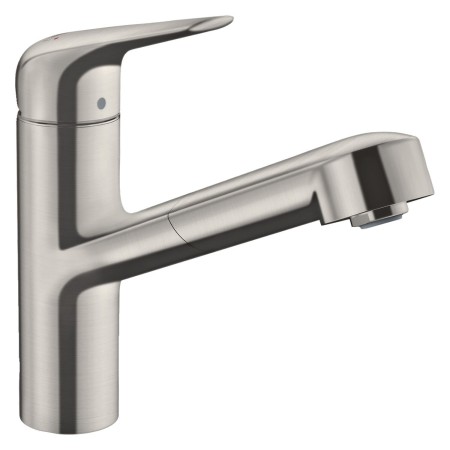 hansgrohe Focus M42 Einhebel-Küchenmischer 150, Ausziehauslauf, 1jet, sBox