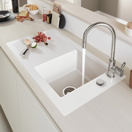 Villeroy & Boch Timeline 50 flat Spüle, Ablaufgarnitur mit Excenterbetätigung