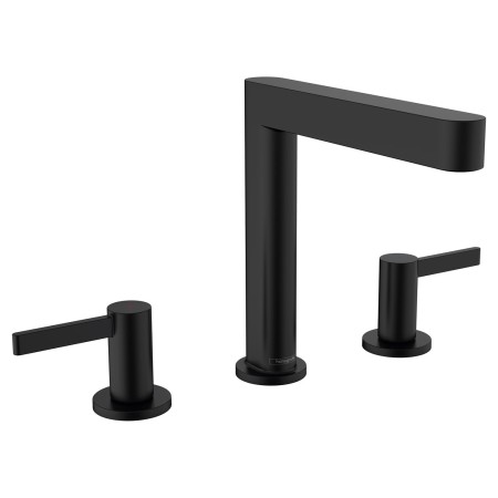 hansgrohe Finoris 3-Loch Waschtischarmatur 160 mit Push-Open Ablaufgarnitur