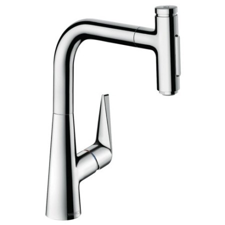 hansgrohe Talis Select M51 Einhebel-Küchenmischer 220, Ausziehbrause, 2jet, sBox